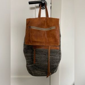 Brandy Melville knit & leather backpack